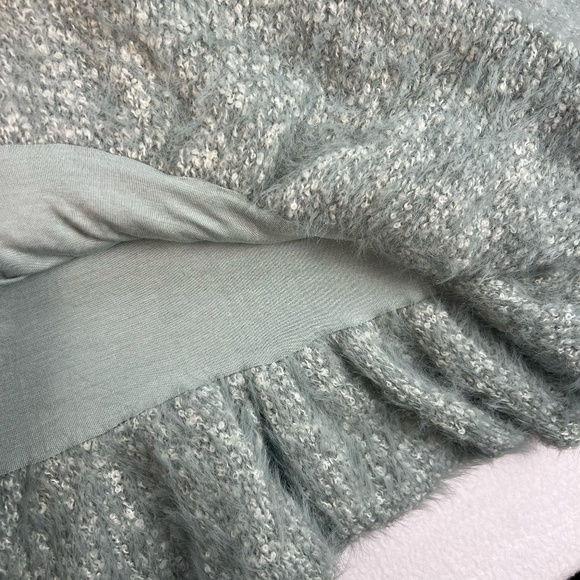 Free People Cowl Neck Sweater Womens XS Soft Girl Fuzzy Knit Cozy Oversized Boho - Picture 7 of 14